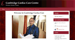 Desktop Screenshot of cambridgecardiaccare.com