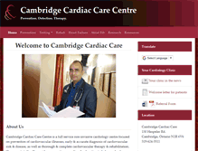 Tablet Screenshot of cambridgecardiaccare.com